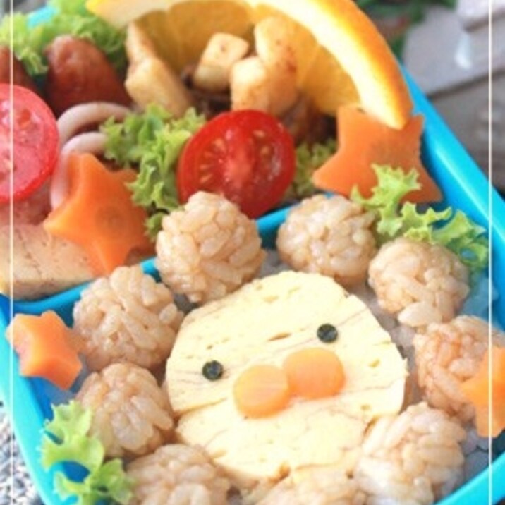 ★キャラ弁★　出汁巻き卵でライオンさんのお弁当♪